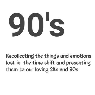 Recollecting the things and emotions lost in the time shift