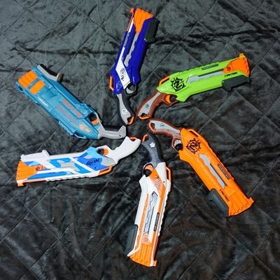 vermilion_rim's profile picture. ナーフのショットガン教の信者です。
バレルブレイクで入信しました。
最近はナーフ以外の物も集め始めました。
ショットガンは最高です！