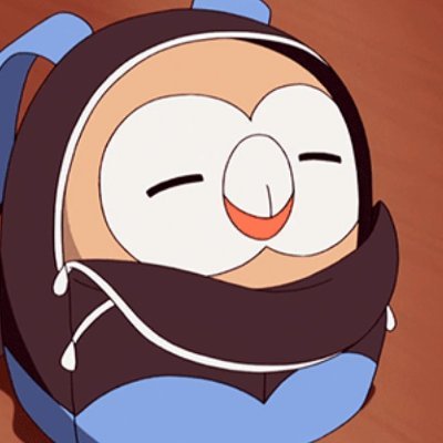 rowlet in a backpack