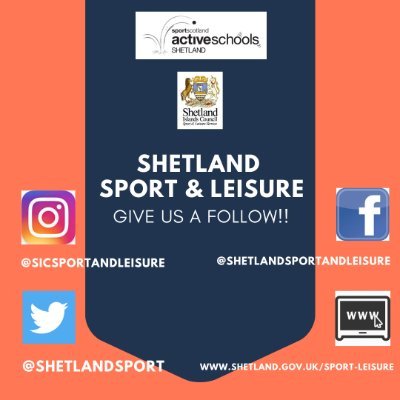 Welcome to the Shetland Sport and Leisure Twitter page. This page includes content from Active Schools, Sports Development, Parks and Games Halls!
