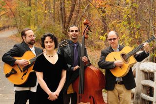 franglaisswings's profile picture. World class Gypsy Jazz band featuring Vocals by Eve Seltzer, Ben Wood on rhythm guitar. NYC.