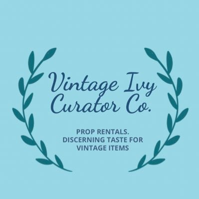 Discerning taste for vintage items. Prop rentals available from individual pieces to complete vignettes.