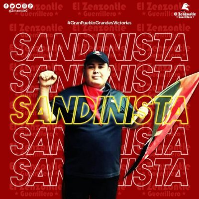 meslier_j's profile picture. El Sandinista es:
Fiel
Comprometido
Disciplinado
Místico
Conspirativo (100%)
Ojos, oídos y brazos de la Revolución
FSLN 2021, Daniel 2021, Daniel somos tod@s