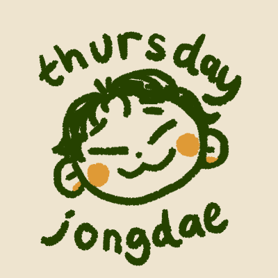 with the hope that my doodle can be of comfort to someone out there… i offer you, thursday jongdae.