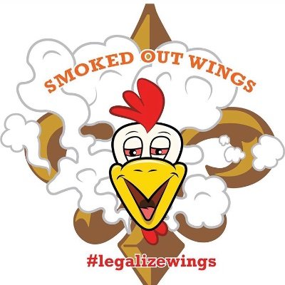 New Orleans only “Elevated Wingery”. OPENING SOON . Instagram @smokedoutwings
#rollawing #legalizewings