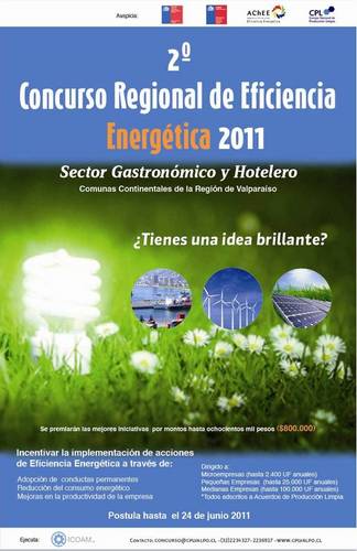 2º Concurso de Eficiencia Energética - Región de Valparaíso Continental, para el sector Hotelero y Gastronómico adscritos al Acuerdo de Producción Limpia