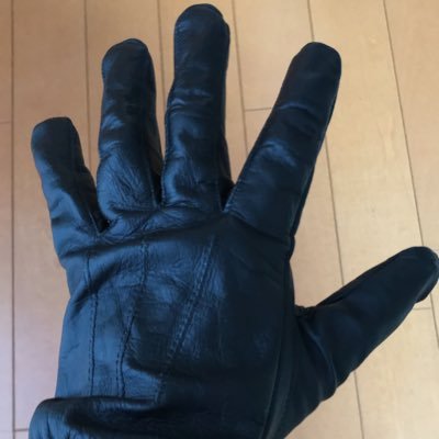 黒革手袋 カッコイイグローブですね 黒革手袋 カッコイイグローブですね