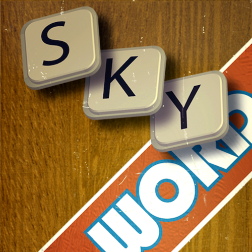 SkyWordsApp's profile picture. SkyWords is the iPhone 'Scrabble-like' game with a twist: you can stack letters on top of existing letters to create new words!