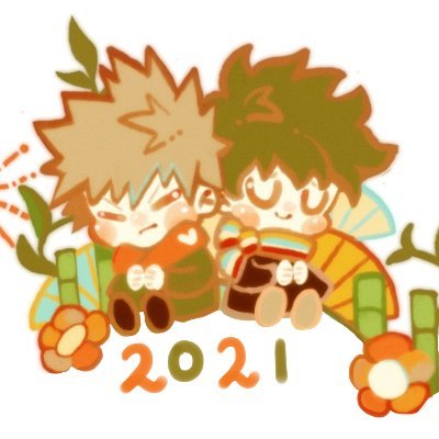 FREE NON PROFIT DIGITAL PDF about Katsuki Bakugou and Midoriya Izuku celebrating New Years. Mods were @rokulinarts @kuck00nut @SaysiOnTwit