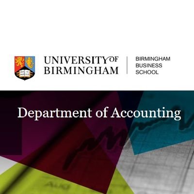 The Department of Accounting, Birmingham Business School @UoB_Business  @unibirmingham ℹ️ Follow us for news and updates #UoBAcctg