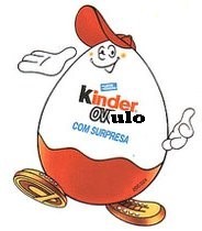 Sou um Kinder ovo porém sou especial recheado com creminho