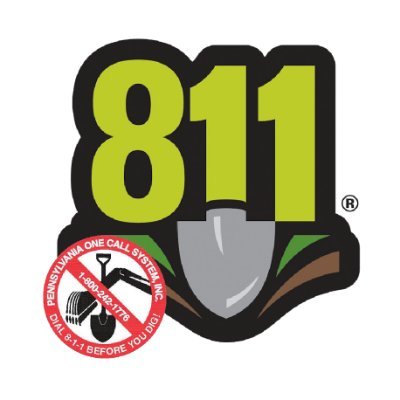 Pennsylvania One Call System, Inc. dba Pennsylvania 811. Dial 811 three business days before digging.