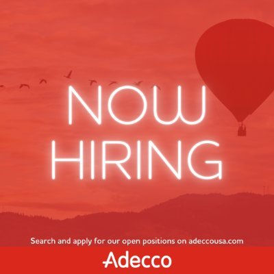 Want to work for one of the premier and most well-known automotive manufacturers in the U.S.? Come join us at Honda! We're Adecco and we're hiring!