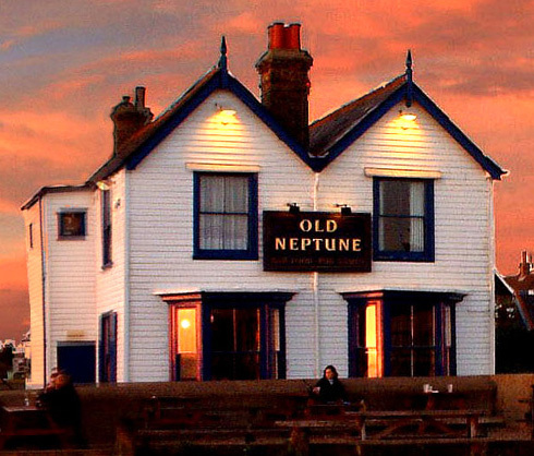 The Old Neptune is the only Whitstable pub on the beach. Food served noon ‘til 4. Live music Saturday and Sunday.