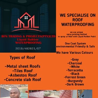 we specialise on Roof waterproofing