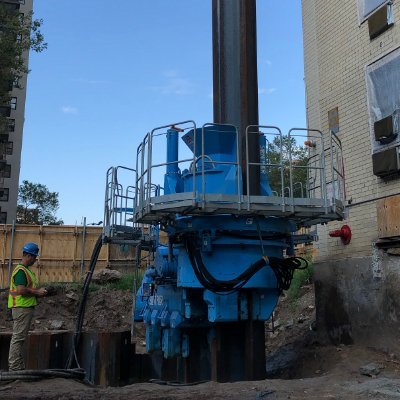 Provider of engineering/construction solutions & NON-VIBRATORY, minimal noise press-in pile driving equipment; office in Orlando, FL. #meetTHISpress