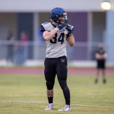 #34 LB/SS. C/O 2021. Lake Nona HS. 6’0 200 lbs. GPA 4.4