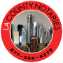 We offer Mobile Notary Public services in the entire Los Angeles County. From Santa Monica to Montebello and everything in between. Call us now at 
213-260-1042