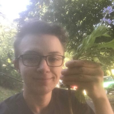 I’m Quinn, born in 2000, and I’m studying for a degree in mycology. Trans man, Satanist, pansexual, and leftist. He/him