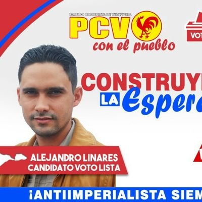 Joven Militante del Partido Comunista de Venezuela, vanguardia histórica de la Clase Obrera.