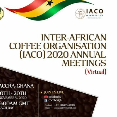 Launch of Inter-African Coffee Organization meetings to be held virtually. #IACO #IACO2020