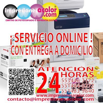 TEL. 551484-0272 whatsapp 5534467172 VENTA y REPARACIÓN DE EQUIPOS DE IMPRESIÓN Y FOTOCOPIADO  XEROX A COLOR Y BLANCO & NEGRO ESPECIALISTAS EN DOCUCOLOR Y IGEN