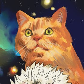 宇宙猫 らいあんがんばえー