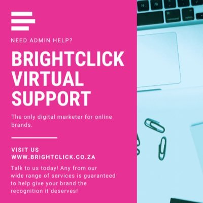 BrightclickVA's profile picture. Providing you with online support for your business #socialmediamarketing #projects #virtualassistantsouthafrica #remotework #momprenuer