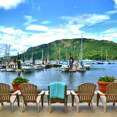 Oceanfront Suites delivers a boutique hotel experience in the seaside village of Cowichan Bay.