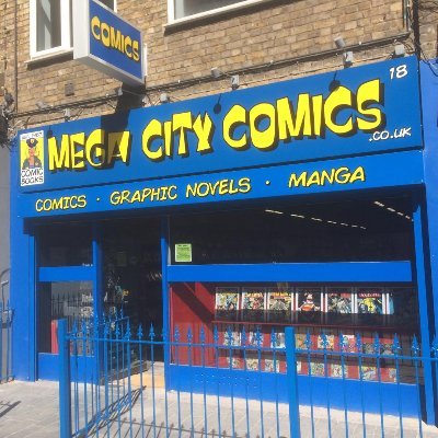 Established 1987 Comic shop in #CamdenTown #Camden #London. Open Mon-Fri 11am-6pm, Sat 10.30am-6pm, Sun 11am-6pm. Contact: shop@megacitycomics.co.uk