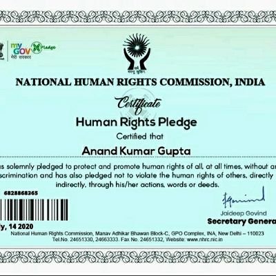 SOCIAL WORKER  AT                                      ( NATIONAL HUMAN RIGHT COMMISSION)