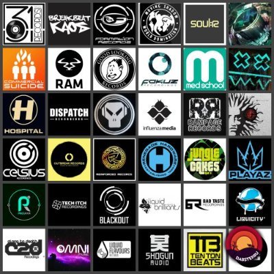 Liquid drum and bass labels