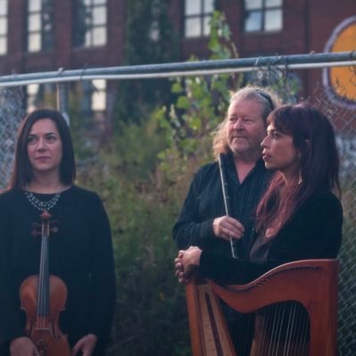 Virtuosic Celtic music from Montreal trio Kate Bevan-Baker, Dave Gossage and Sarah Pagé.