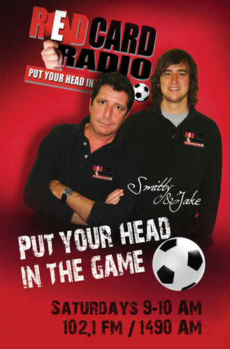Join the Red Card Radio nation Saturdays from 9:00-10:00 on 102.1 The Game to discuss all things soccer and BEYOND!  Life's a PITCH~