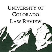 University of Colorado Law Review(@COLawReview) 's Twitter Profile Photo