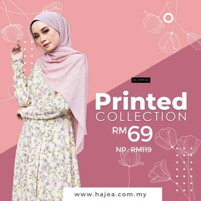 Jubah Printed tgh sale tau from Rm119👉🏻Rm69😍