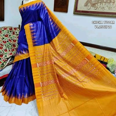 I am a manufacturer tusser ikkat ghicha saree more  detail  contact me 9337406195/7894896502