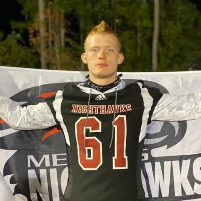 Memphis Nighthawks #61 D-End/LB WEIGHT-225, HEIGHT-6’4, GPA-3.0, 2020 D2 National Champion, 2020 Gatlinburg All American, EMAIL- aaronhaasanderson@gmail.com