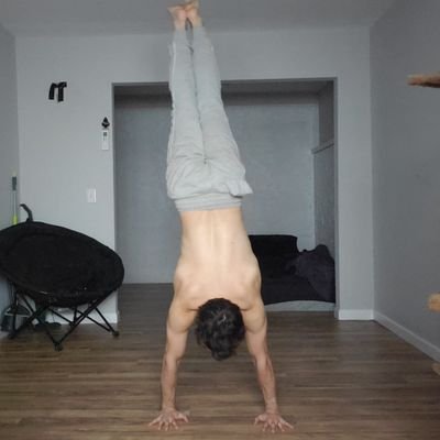 I do a handstand every day and post the picture. I try to do it on a different object or place every day.