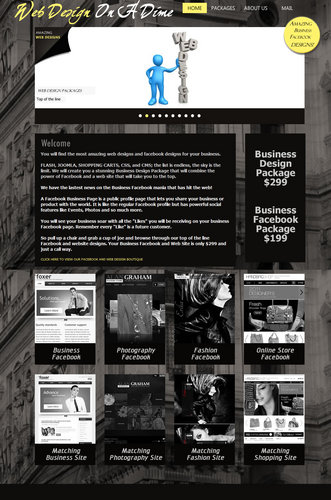 designsonadime's profile picture. Call Us today to get started. We can start Your Facebook landing page & Web Design today for $199.