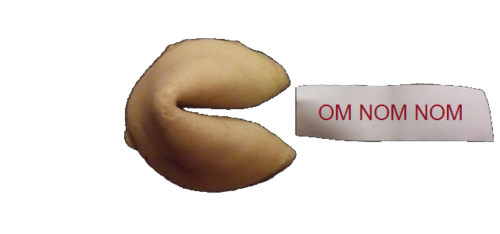 FortuneCookieM's profile picture. Me Fortune Cookie Monster and me want fortune cookies!  Om nom nom nom nom! Me post pics of real fortunes.  Send yours to myfortunecookiemonster@gmail.com