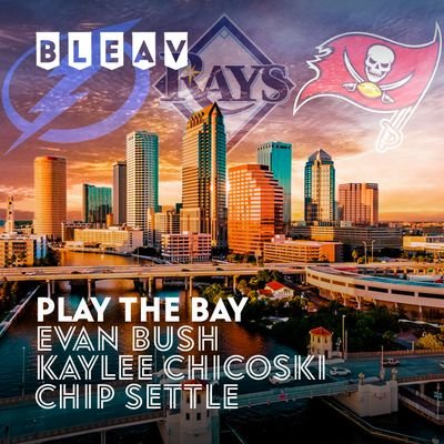 Presented by @BleavPodcasts & @3DBrewing. 
🎙all things #Rays, #GoBucs, #GoBolts🎙 Hosted by @elbushman07 @settle_chip @kaylee_chicoski