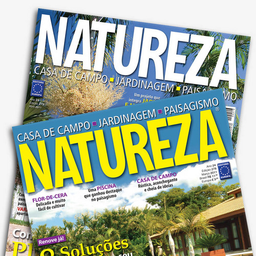 A primeira revista criada na Editora Europa em 1987. A Natureza se tornou a maior revista de jardinagem e paisagismo do Brasil.