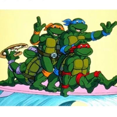 Just some dudes sharing our sport tips to help you make some 🍕💸!Cowabunga! Donny, Leo, Raph and Mikey
