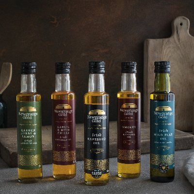 Premium Irish Seed Oils from the Boyne Valley - Rapeseed Oil and our high Omega 3 Camelina Oil  which promotes good cholesterol and skin health