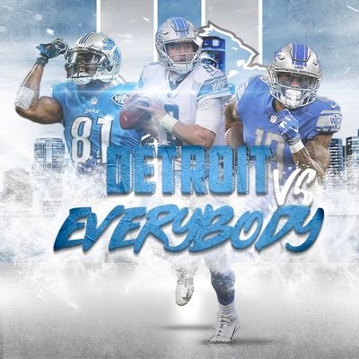 Detroit Vs Everybody! Lions fan page first, rest of Detroit teams 2nd! (Please excuse my bad grammar). Atta Baby!
