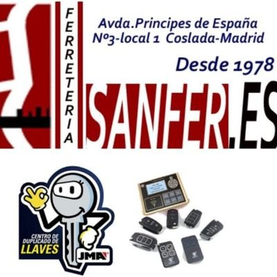 Profesionales de la Ferretería y cerrajería desde 1978.
Avda. Príncipes de España 3-Local 1
606791207