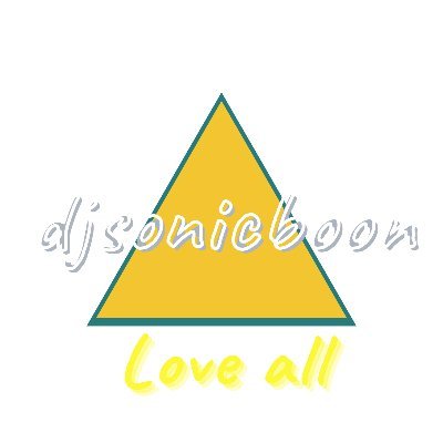 This triangle = Music - Art - Love is a symbol of djsonicboon