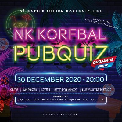 https://t.co/RZigcyijcm is er voor heel korfballend Nederland! Gratis deelname + loterij, clubs strijden tegen elkaar, mooie prijzen voor de club & teams! 30/12