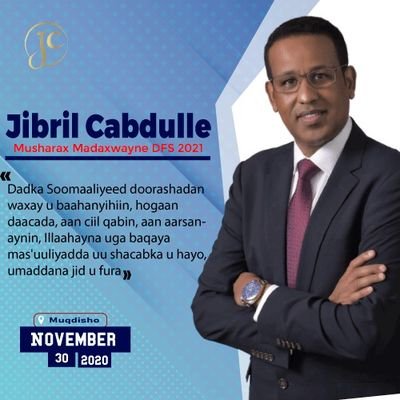 Supporters of Jabril Abdule
Vote Jabril Vote for the better future of the current and upcoming generations🇸🇴
one nation, one somali🇸🇴